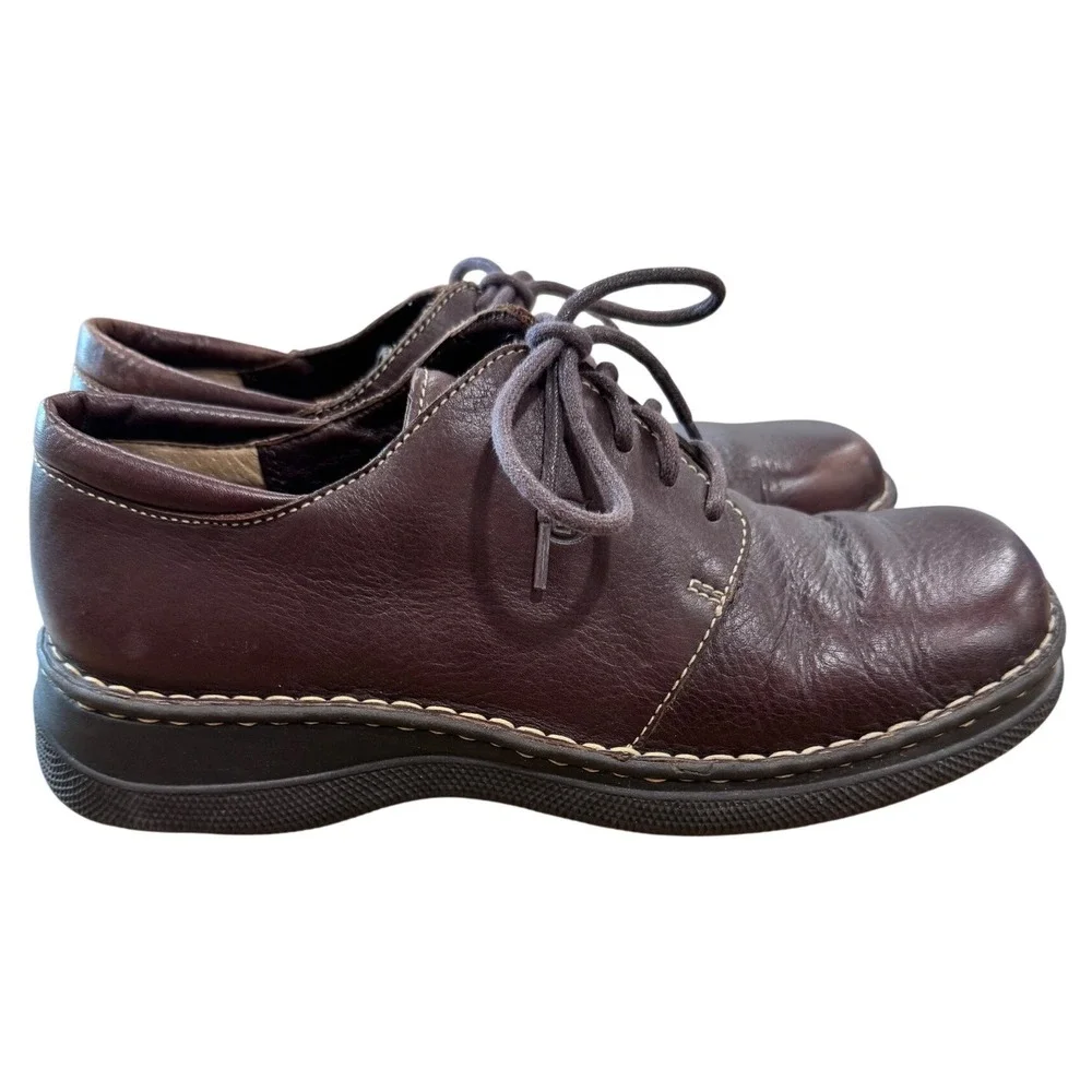 Born Leather Oxford Shoes Mens 10 Brown Lace Up Handcrafted Comfort Gorpcore